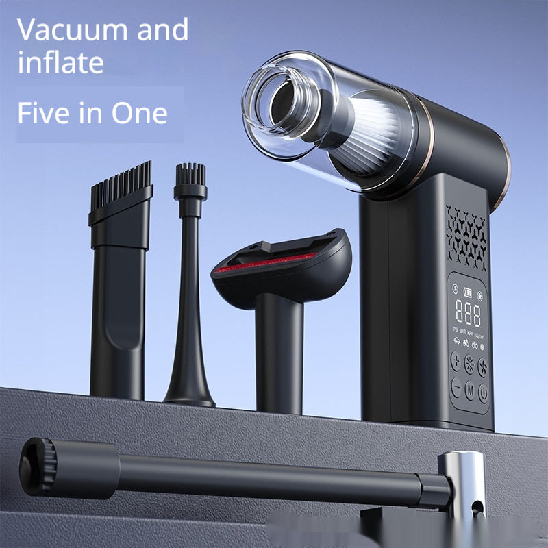 Premium 2-in-1 Car Vacuum Cleaner and Air Pump with Lighting and Accessories