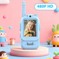 Rechargeable Mini Video Walkie Talkies for Kids - 2 Pack Intercom