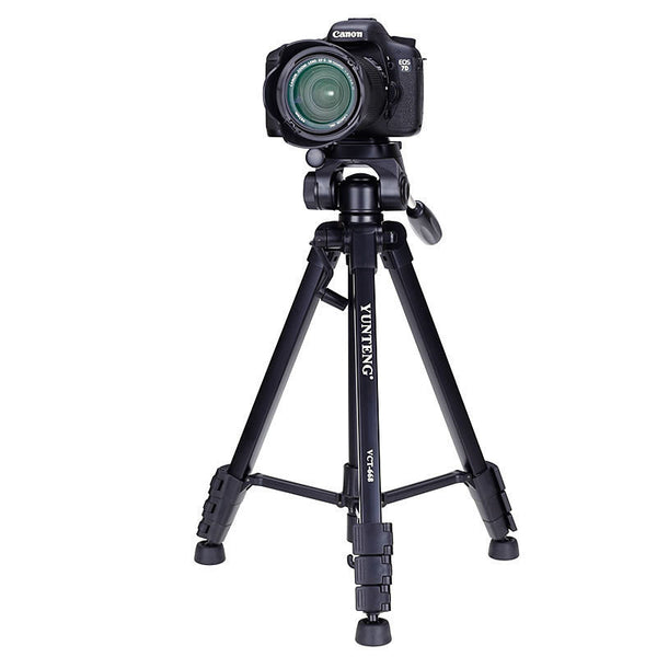 Yunteng 668 Tripod for SLR cameras with black magnesium alloy
