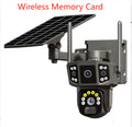 Panoramic Solar Outdoor Surveillance Camera with Storage Options