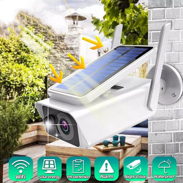 Wireless solar rechargeable battery camera with 1080P resolution