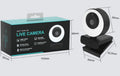 Full HD USB Webcam with Microphone for Desktop and Laptop
