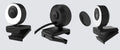 Full HD USB Webcam with Microphone for Desktop and Laptop