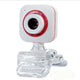 Premium USB Drive-Free Webcam with Microphone - Black/Red