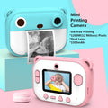 Colorful children's camera with Polaroid printing feature
