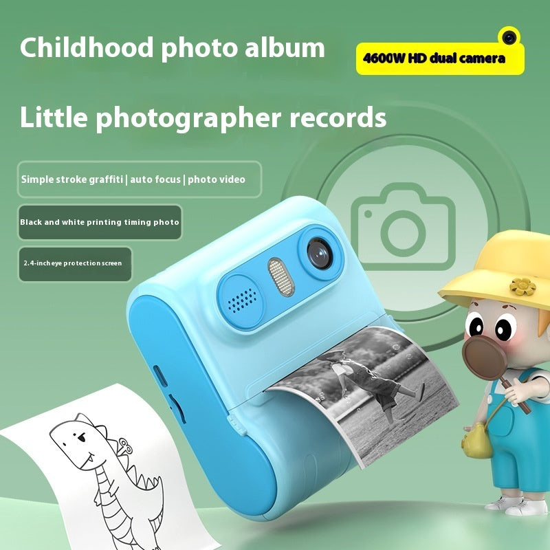 Children's Premium Instant Thermal Dual-Camera Printing Camera