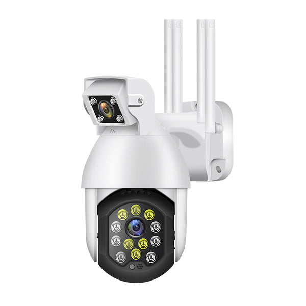 Premium dual-lens remote surveillance camera for outdoor use