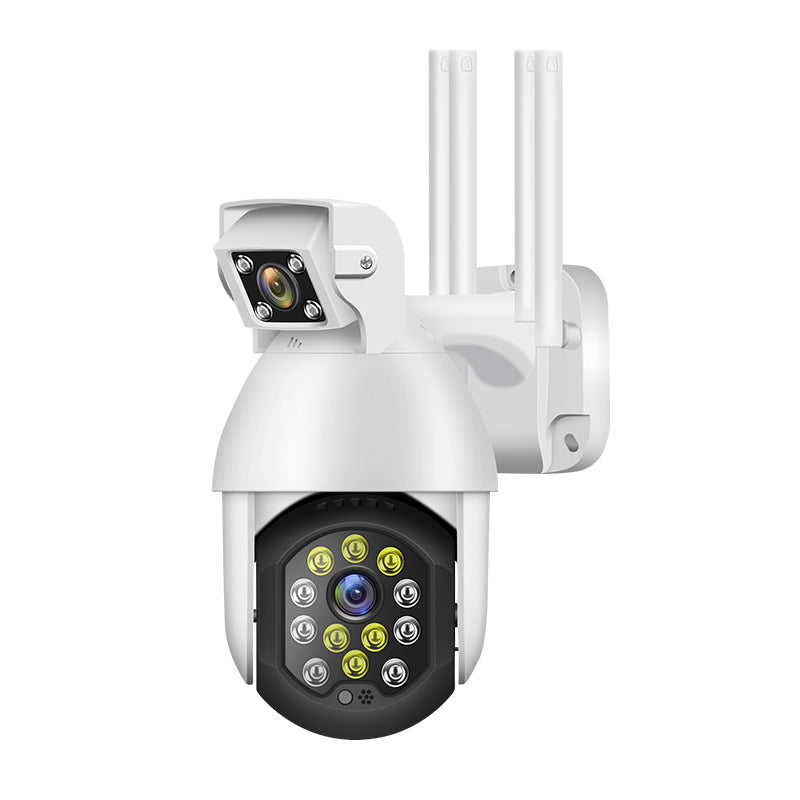 Premium dual-lens remote surveillance camera for outdoor use