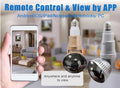 WiFi Light Bulb Security Camera with 960P Clarity and Wide Angle