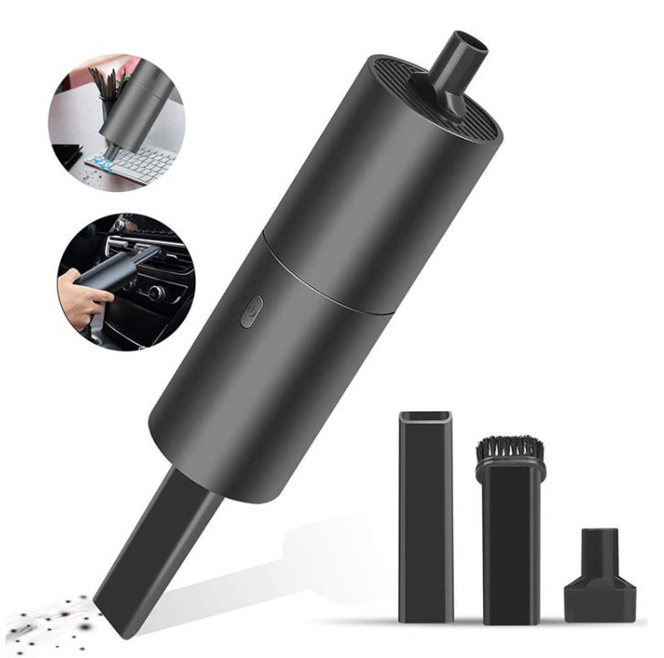 Portable wireless handheld vacuum cleaner designed for car cleaning.