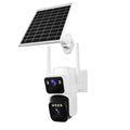 Dual-Lens Solar Surveillance Camera with 4G Connectivity for Outdoor Use