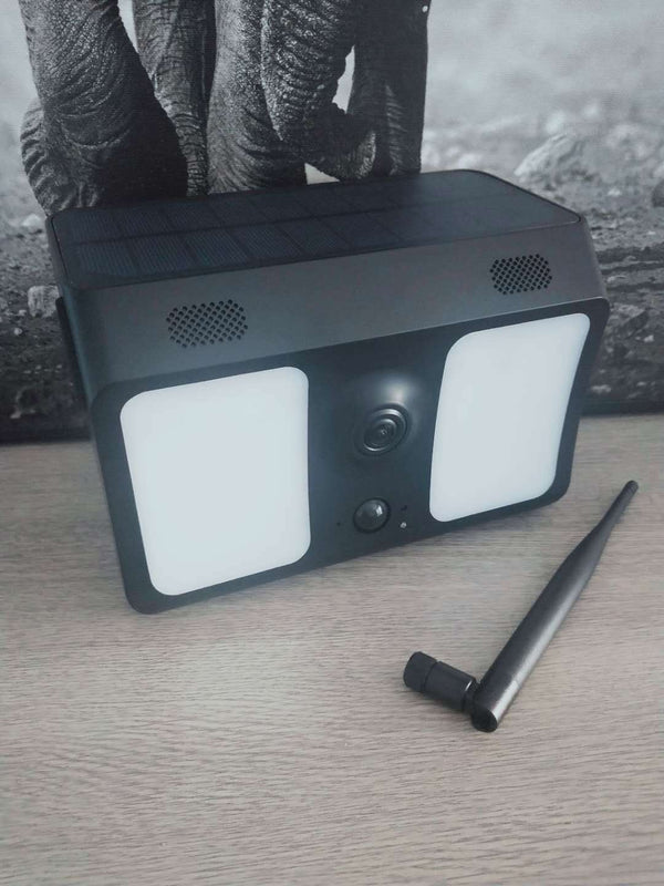 Solar garden light surveillance camera with 1080P resolution