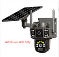 Panoramic Solar Outdoor Surveillance Camera with Storage Options