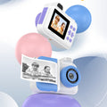 Children's Intelligent Printing Camera in blue, pink, and purple colors