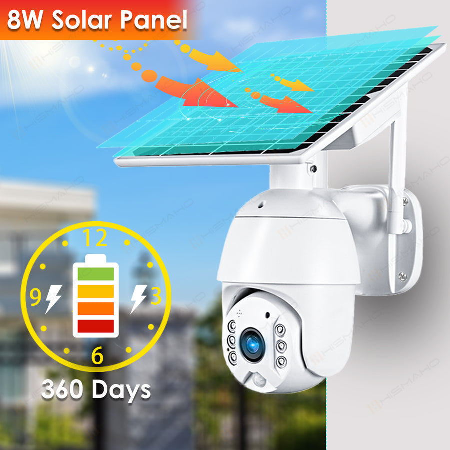 1080P LTE Wireless IP Camera with Solar Panel and Night Vision
