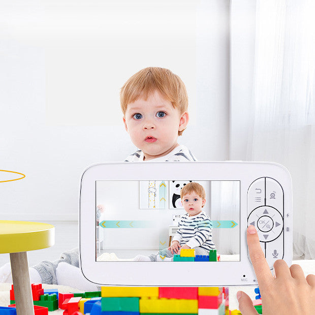 720P Baby Monitor Camera with 5-inch screen and wide-angle view