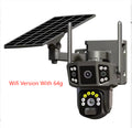 Panoramic Solar Outdoor Surveillance Camera with Storage Options