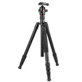Premium Aluminum Travel Tripod with Panoramic PTZ K2008+Q20