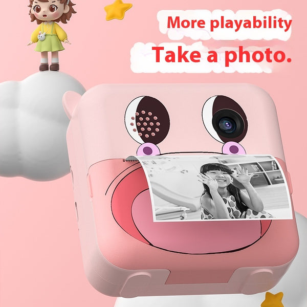 Portable HD Thermal Printing Camera available in pink and blue colors