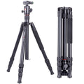 Premium Aluminum Travel Tripod with Panoramic PTZ K2008+Q20