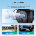 15X Zoom 4G WiFi Camera with Solar Panel - Outdoor/Indoor Surveillance