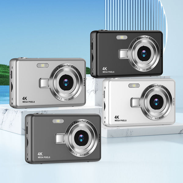 Kids mini HD dual recording digital camera available in multiple colors.