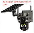 Panoramic Solar Outdoor Surveillance Camera with Storage Options