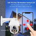 Outdoor Wireless Surveillance Camera with Rotating Design and WiFi Connectivity