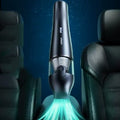 Wireless handheld car vacuum cleaner with high suction power for effective cleaning.